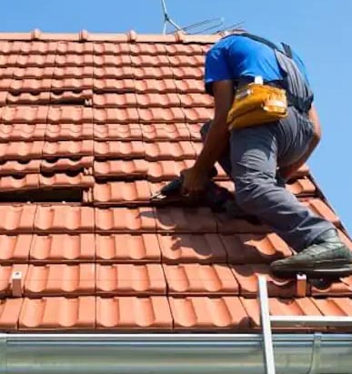 roof tiles repair work